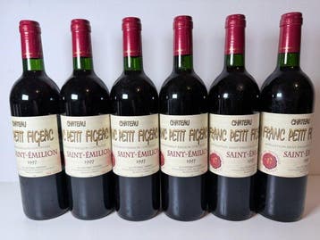1997 Chateau Franc Petit Figeac - Saint-Émilion - 6 Flessen, Nieuw