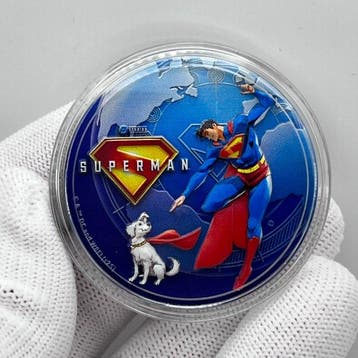 Niue. 5 Dollars 2025 – Superman and Krypto – 2 oz Silver