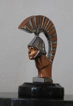 Mascotte - speciale spartan bronzen auto mascotte. - brons, Antiek en Kunst