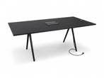 Arper Meety tafel, 200x99 cm, Fenix blad, zwart-zwart, Vergader- of Presentatieruimte, Ophalen of Verzenden, Gebruikt, Tafel