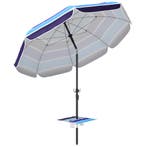 Strandparasol Ø198 Cm UV30+ Strandparasol Met Inklapbare Taf, Verzenden