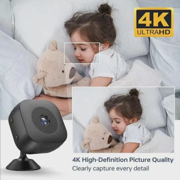 Lenovo Mini WiFi Camera 4K HD Beveiligingscamera met Nachtzi, Verzenden, Nieuw