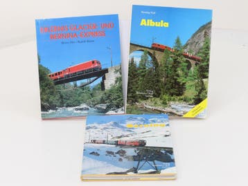 Set van 3 spoorwegenboeken Erlebnis Glacier- und Bernina-..., Boeken, Ophalen of Verzenden, Nieuw
