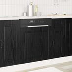 vidaXL Vaatwasserpaneel Zwart Eiken 60 x 1,5 x 57 cm Bewerkt, Verzenden, Nieuw, Zwart