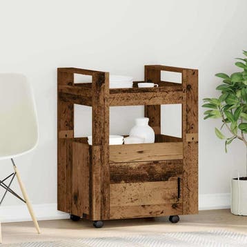 vidaXL Keuken Trolley Oud hout 60 x 45 x 80 cm Bewerkt hout, Verzenden, Nieuw