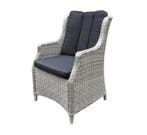Darwin Bergamo dining tuinset 180x100xH75 cm 5-delig wit, Ophalen of Verzenden, Nieuw, Wicker
