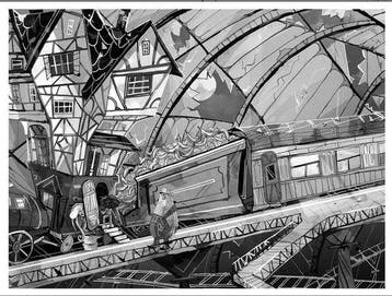 The Great Brain Robbery The Train to Impossible Places 2, Boeken, Verzenden, Zo goed als nieuw, P.G. Bell
