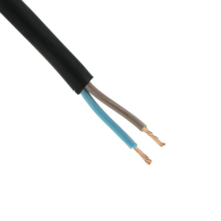 VMVL kabel zwart 2 x 2,5mm2 per meter, Doe-het-zelf en Verbouw, Elektra en Kabels, Nieuw, Ophalen of Verzenden