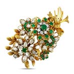 Broche - 18 karaat Geel goud, Exclusieve 18K geelgouden, Sieraden, Tassen en Uiterlijk, Antieke sieraden