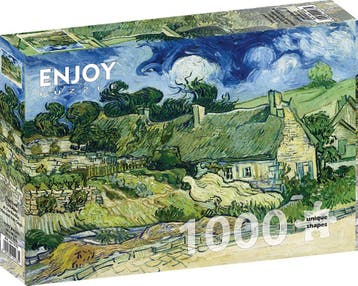 Vincent Van Gogh - Rieten Huisjes in Cordevillee Puzzel, Verzenden, Nieuw
