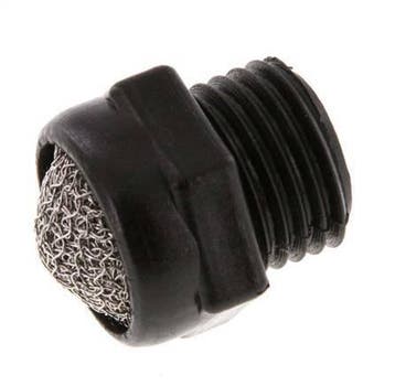 G1/4 PA Compact Pneumatische Geluiddemper 1.4301 Draadgaas, Verzenden, Nieuw