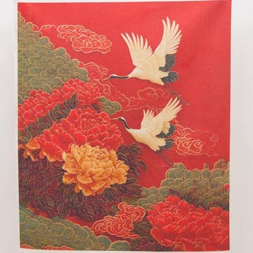 Paneel - AA209 - Paneel van decoratieve stof “Reigers en