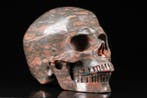 Hoge kwaliteit Gesneden schedel - Magpie Stone - 9.7 cm -
