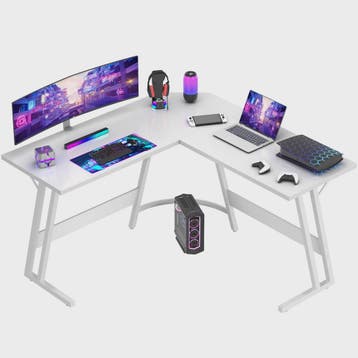 Devoko L-vormige Gaming Hoekbureau 130x130cm - Ruim PC Burea, Verzenden, Nieuw