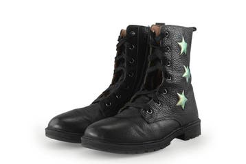 Muyters Veterboots Meisjes in maat 35 Zwart, Verzenden, Jongen of Meisje, Schoenen, Zo goed als nieuw