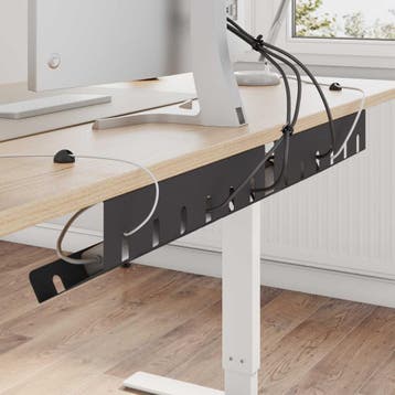 vidaXL Kabelgoot voor onder bureau 2 st Zwart 44 x 11,5 x, Verzenden, Nieuw