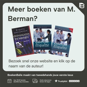 Tafelmanieren / Etiquette Geheugensteun - M. Berman, Verzenden, Gelezen, M. Berman