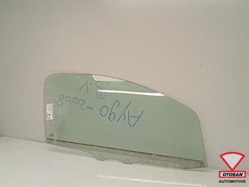 Toyota Aygo 3DRS 2008 Ruit Raam Portier Deur Rechts Voor, Auto-onderdelen, Ruiten en Toebehoren, Ophalen, Gebruikt, Toyota