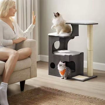 Kattenmeubel - Nieuw Krabmeubel in het Grijs - Krabpaal, Dieren en Toebehoren, Krabmeubelen, Verzenden, Nieuw, Krabpaal