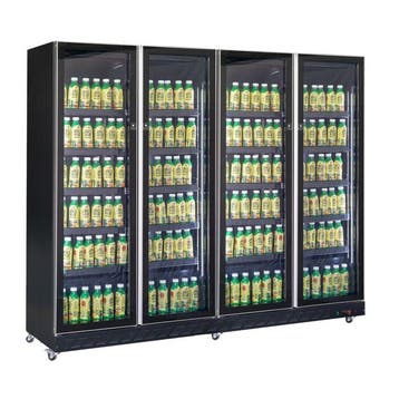 Combisteel Koelkast | 1608L | Zwart | +2°C/+10°C | Geforceer, Witgoed en Apparatuur, Ophalen of Verzenden, Nieuw