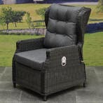 Ibiza premium lounge tuinstoel verstelbaar antraciet, Tuin en Terras, Ophalen of Verzenden, Nieuw, Wicker