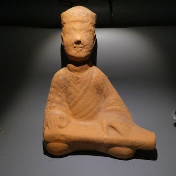 Oud-Chinees, Han-dynastie Terracotta Grote muzikant die een