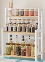 Bamboe Kruidenrek 3-Laags – Metalen Frame voor Keuken, Verzenden, Nieuw