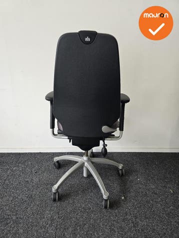 RH Logic 400 - beige stoffering  - Zilvergrijs voetkruis, Werkplek, Ophalen of Verzenden, Gebruikt, Stoel