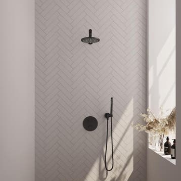 Brauer Black Carving Thermostatische Regendoucheset Inbouw -, Ophalen of Verzenden, Nieuw
