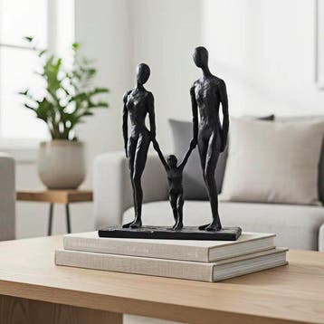Decoratief ornament - Vilead Modern Resin Family Sculpture