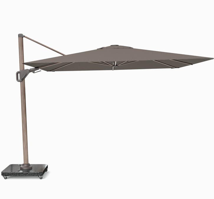 Nexus T2 premium zweefparasol 300x300 cm mocha mast havana, Tuin en Terras, Parasols, Nieuw, Ophalen of Verzenden