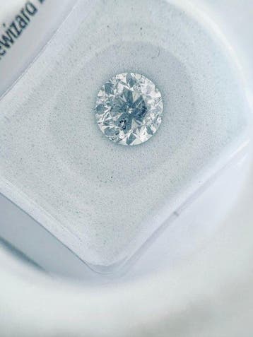 1 pcs Diamant (Natuurlijk) - 1.03 ct - Rond - D (kleurloos), Nieuw
