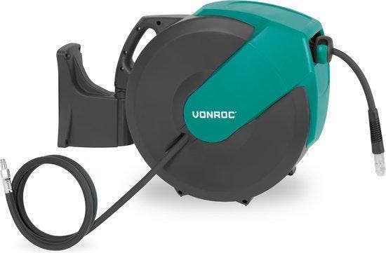 2dekans | VONROC PRO Automatische luchtslanghaspel –, Doe-het-zelf en Verbouw, Gereedschap | Overige machines, Zo goed als nieuw