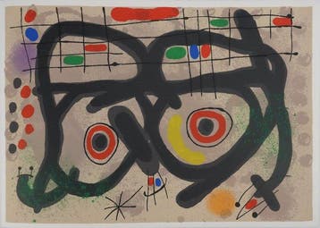 Joan Miro (1893-1983) - Le lézard aux plumes, Les deux, Antiek en Kunst