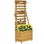 TRUUSK Verhoogd Bed Met Klimrek en 3 Planken - Plantenbak vo, Verzenden