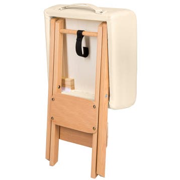 Hocker met 2 rolkussens - beige, Verzenden, Nieuw