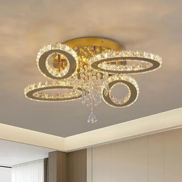 Design Plafondlamp K9 Kristal | Laatste Stuk!, Ophalen of Verzenden, Nieuw, Overige materialen