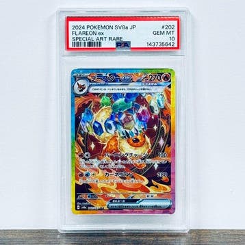 Pokémon Graded card - Flareon ex 202 – Pokémon - PSA 10, Nieuw