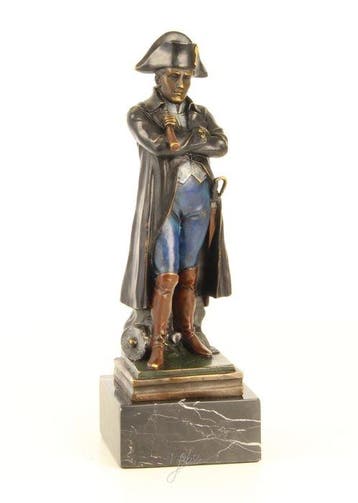 Figuur - Napoleon – Bronze Skulptur - Brons, Marmer