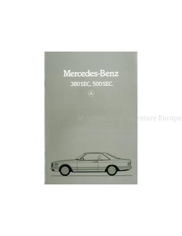 1983 MERCEDES BENZ S KLASSE COUPE BROCHURE NEDERLANDS, Nieuw, Author