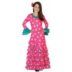 Roze Spaanse verkleedjurk voor kids - Spaanse kleding, Ophalen of Verzenden, Nieuw