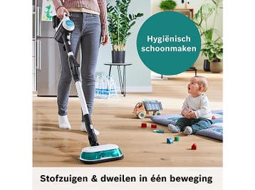 Bosch -   Unlimited 7 Aqua - Steelstofzuiger 0.25 L Wit, Witgoed en Apparatuur, Stofzuigers, Verzenden, Nieuw, Reservoir, Minder dan 1200 watt