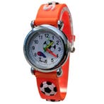 Fako - Kinderhorloge - 3D - Voetbal - Oranje, Verzenden, Nieuw