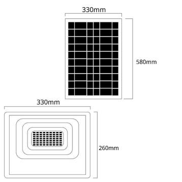 Solar wandlamp Capital IV met los zonnepaneel en >10 standen, Verzenden, Overige typen, Nieuw, 50 tot 250 watt
