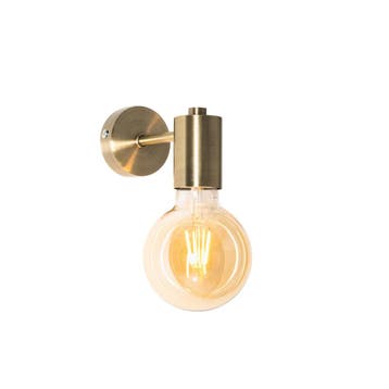 Industriële wandlamp brons 13cm - Facil, Huis en Inrichting, Verzenden, Nieuw