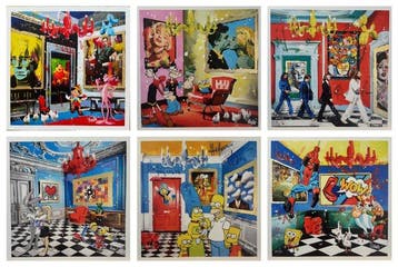 Renè - Lotto di 6 serigrafie originali Pop Art – Firmate e