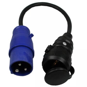Benson Camping Adapter CEE 16A Mannetje naar Schuko Contr..., Ophalen of Verzenden, Nieuw