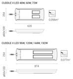ROSA CUDDLE-II-LED 48>205W LED lantaarnpaal armatuur, Nieuw