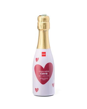 HEMA Cava Valentijn 0.2L van €4.99 voor €3.79 sale, Verzenden