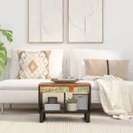 vidaXL Salontafel 55x50x40 cm massief gerecycled hout, Huis en Inrichting, Tafels | Salontafels, 50 tot 100 cm, Verzenden, Nieuw
